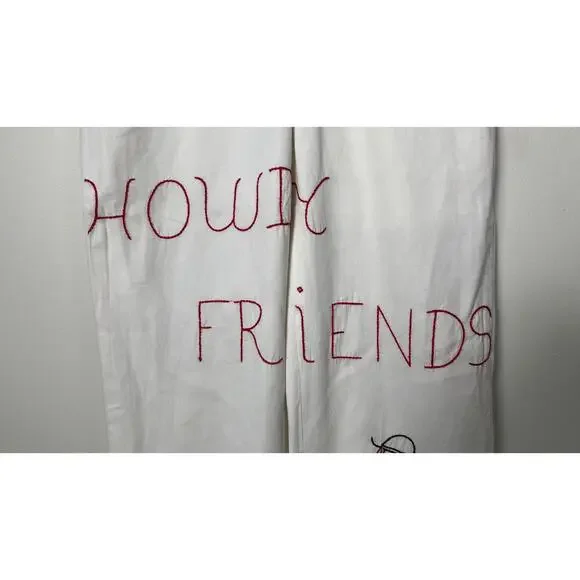 RARE!!! BODE HOWDY FRIENDS CHAINSTITCH PANTS - Picture 8 of 15